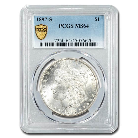 1897-S Morgan Dollar MS-64 PCGS 1897-S Morgan Dollar MS-64 PCGS